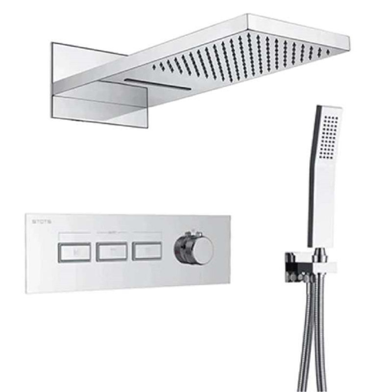 Verona 3 Functions Chrome Wall Mount Water Control System