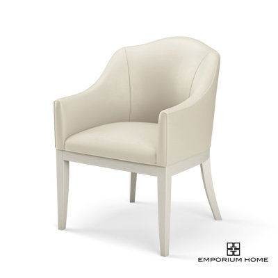 Emporium Home 19.75'' H Genuine Leather Upholstered Armchair