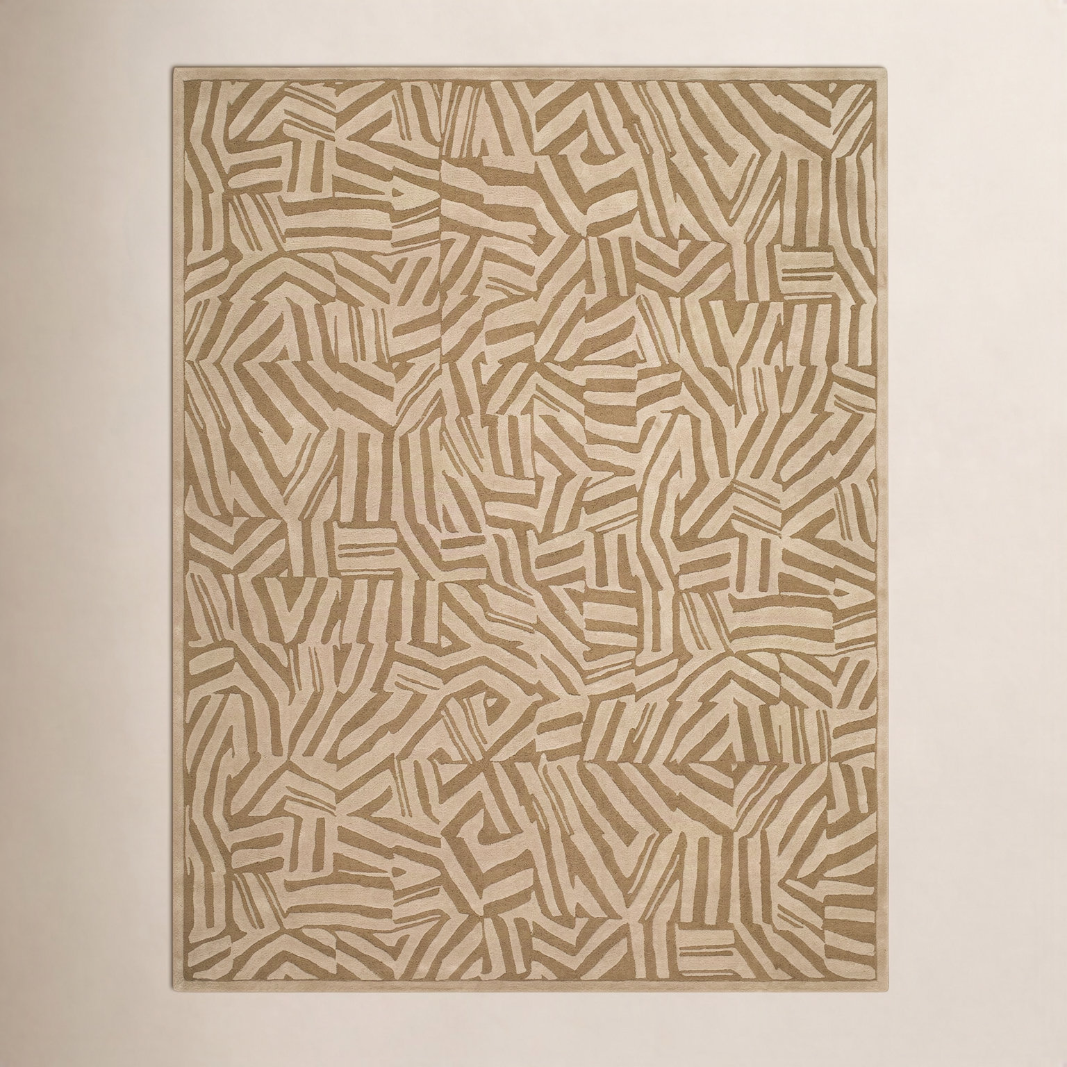 Polk Hand-Tufted Striped Rug, Rectangle 5' x 7'6"