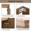 Meuble-lavabo à fermeture en douceur avec lavabo