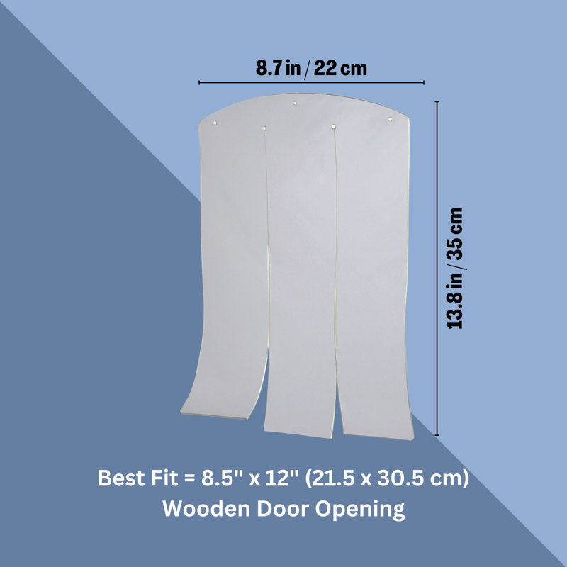 Porte en vinyle pour chien, Moyen (H 13,8 po x l 8,7 po x L 0,25 po)