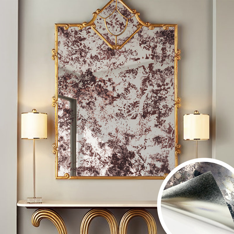 Autocollant mural rouille, H 22,83 po x l 78,74 po