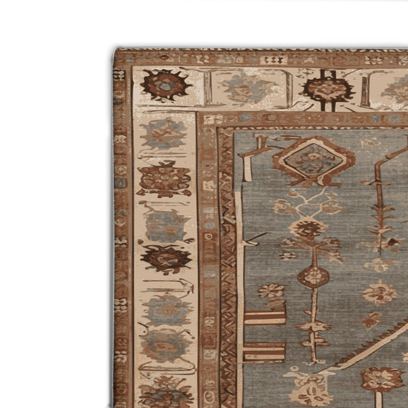 Tapis turc intérieur et extérieur brun, Rectangle 2' x 3'