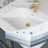 30 Inch Solid Surface Bathroom Vanity Top with Integrated Sink, Bright White Seamless Countertop, Waterproof & Easy Install