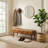 Sveina Faux Leather Upholstered Bench-132816168