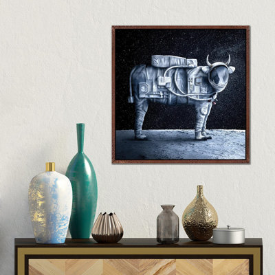 Fabuleon: Cowmonaut by Spielsinn Design - Gallery-Wrapped Canvas Giclée on Canvas