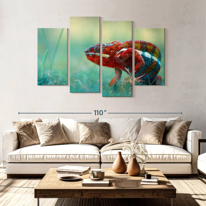 Brampt Vibrant Chameleon, 54" H x 84" W