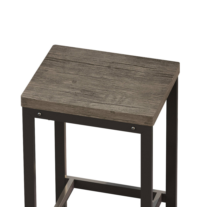 Table de salle à manger de cuisine moderne, table de pub, ensemble de table de salle à manger longue avec 3 tabourets, assemblage facile