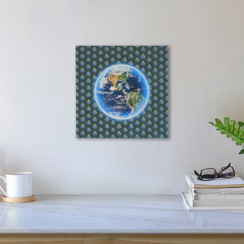 5D Multi-Dimensional Wall Art - Custom Made 5D Earth Wall Art Print by Matashi