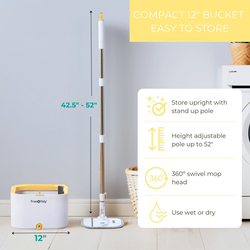 True & Tidy Trueclean Duo Bucket & Spin Mop System