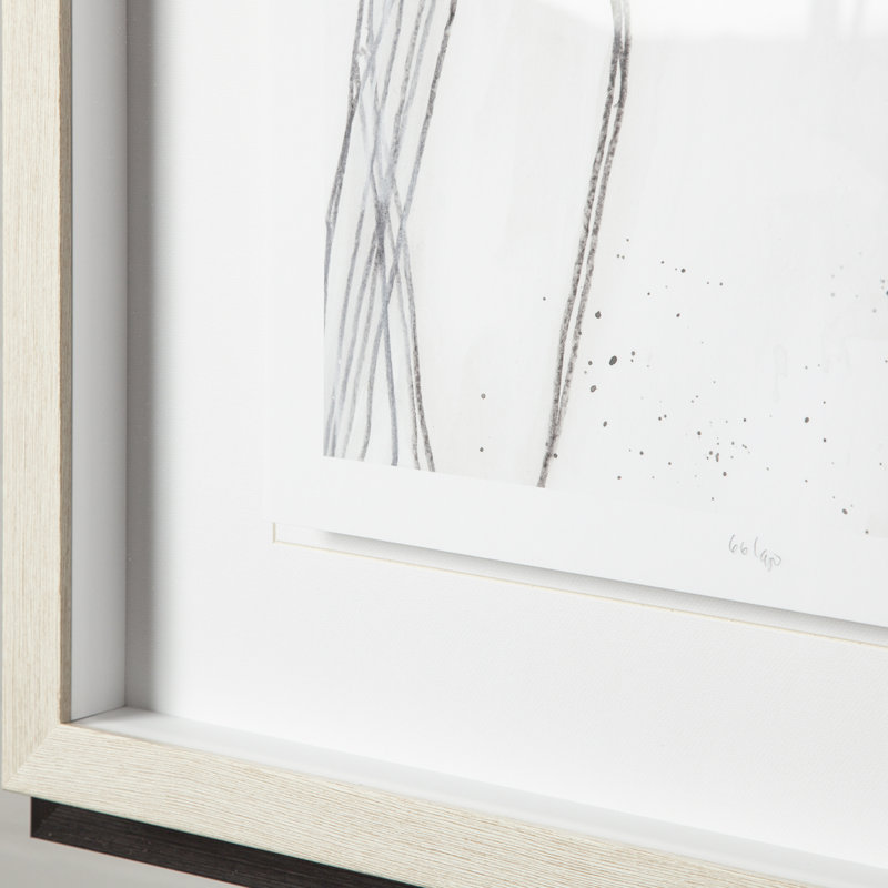 Custom Abstract Logic III by June Vess a Framed Art Print Matted under Glass, Custom Abstract Logic III