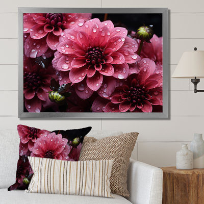 Majestic Pink Dahlia III - Floral Canvas Prints