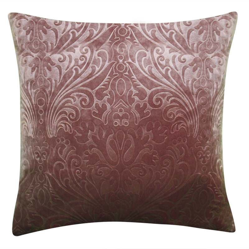 Coussin décoratif en velours Edie @ Home, Merlot