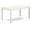 L'ensemble de salle à manger 6 pièces contient une table rectangulaire en bois massif et 4 chaises de cuisine avec banc, lin blanc-1357333729-1357333756