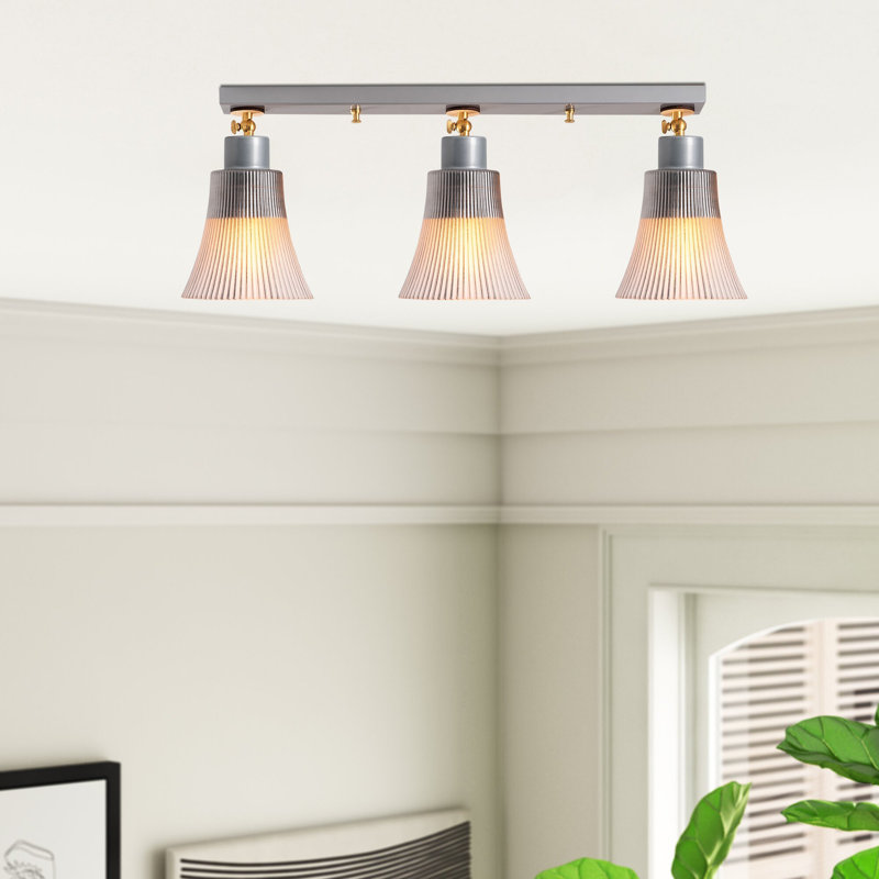 Hopewell 3 - Light Kitchen Island Pendant, Silver