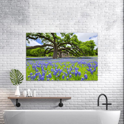  Art mural printanier sur toile, images de paysage de nature, impressions d'arbres de forêt, affiche florale florale pour le salon, peinture de chambre à coucher, décoration murale grand printemps, 12 po x 18 po
