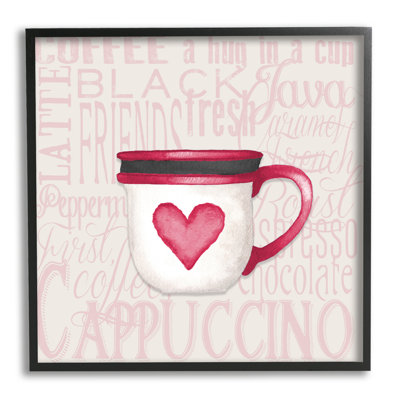 " Heart Coffee Mug Latte Kitchen " by Elizabeth Medley