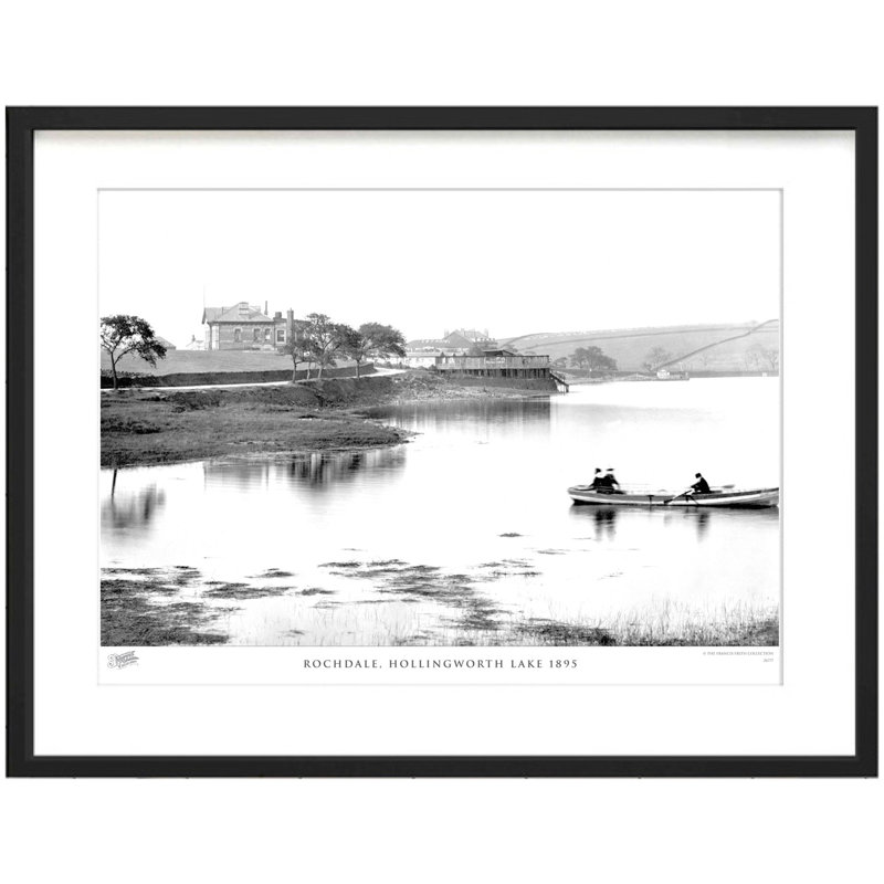 Rochdale, Hollingworth Lake 1895 by Francis Frith - Single Picture Frame Print, 40cm H x 50cm W x 2.3cm D