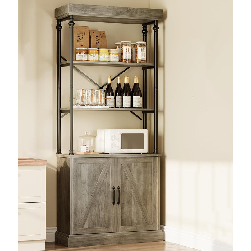 186.9cm H x 80cm W Bookcase, Grey