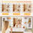 Adriel 59.1" Large Vanity Desk Table With Mirror & Lights, Power Outlet And 8 Drawers 2 Cabinets