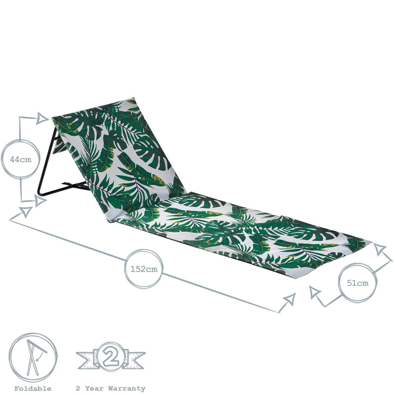 Harbour Housewares - Folding Beach Loungers
