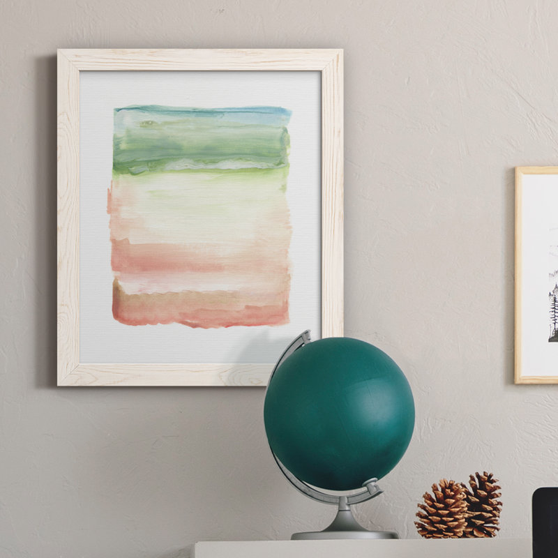 Skye I - Peinture sur toile encadrée, Toile blanche encadrée, H 24 po x l 18 po x P 1,5 po