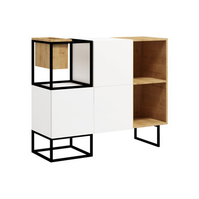 Harlynne 100cm H x 120cm W Steel Cube Bookcase