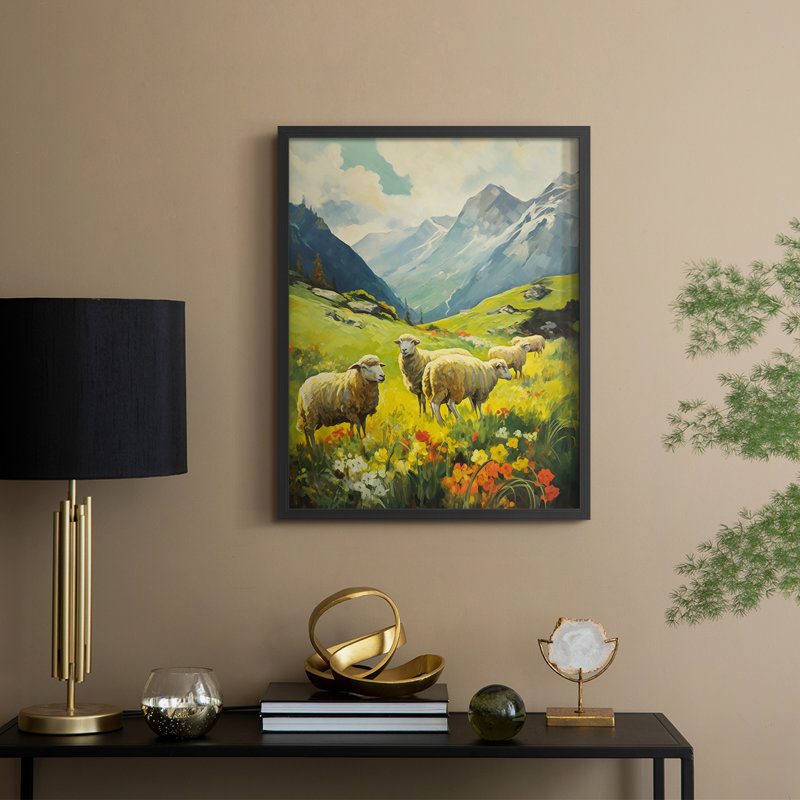 Série LANDSCAPES CCXLV - Impression encadrée de qualité supérieure - Prêt à accrocher - Aucun clou requis, H 15 po x l 12 po