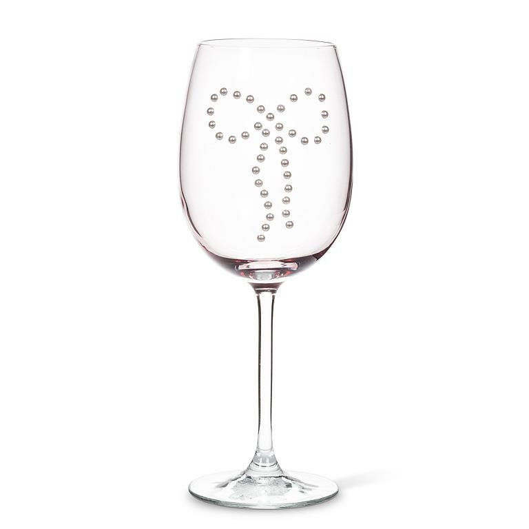 Pearl Bow Stemmed Goblet