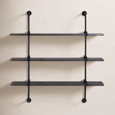 Amie 38" Industrial Pipe Shelves