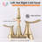 Bathroom faucet with 360 degree turn spout-115827352