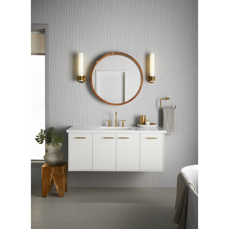 Purist® 3" Center to Center Bar Cabinet Pull or Drawer Pull for Vanities, Vibrant Polished Nickel