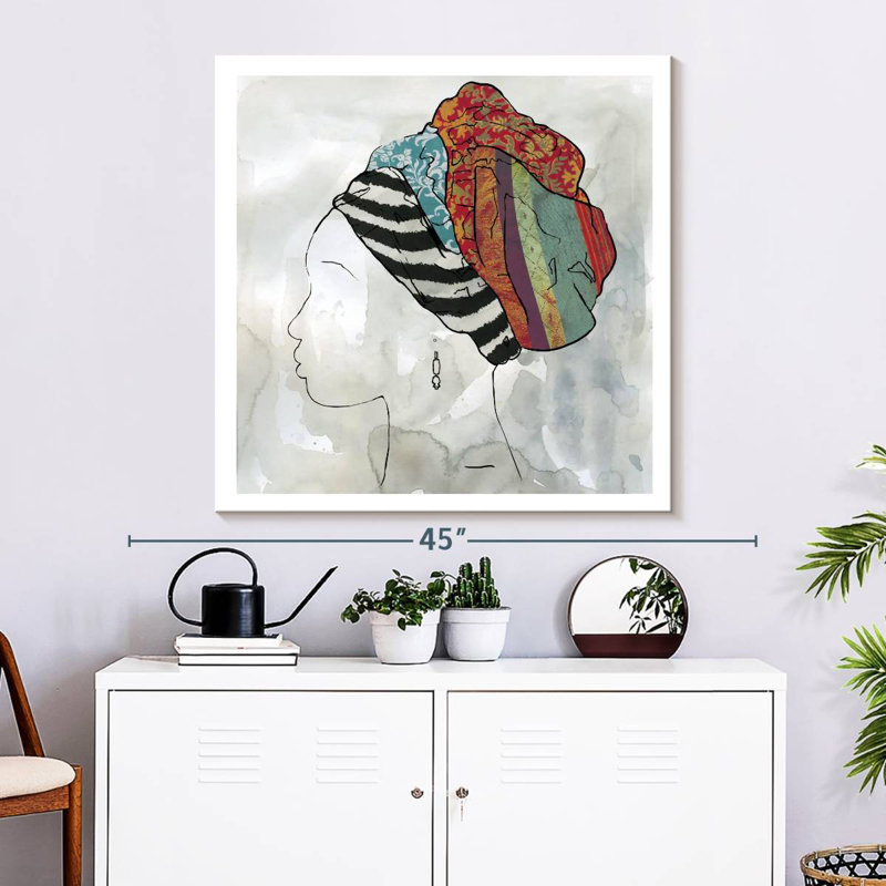 Portrait de Leisha d'Afrique II, H 33 po x l 33 po