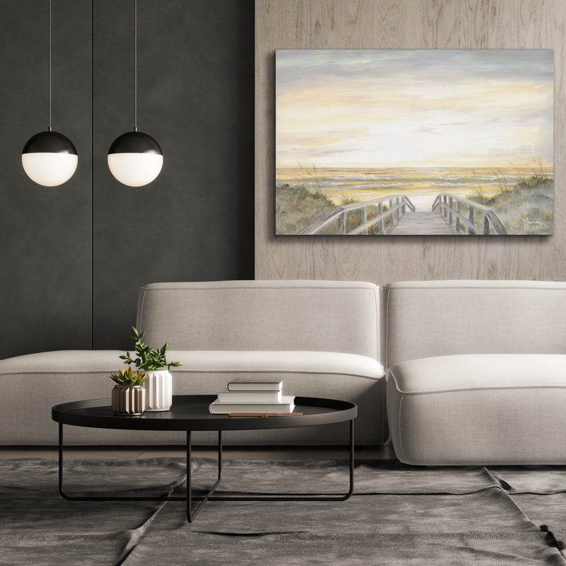  «Walkway To The Sunset» par Georgia Janisse, art mural sur toile, 60 po x 40 po