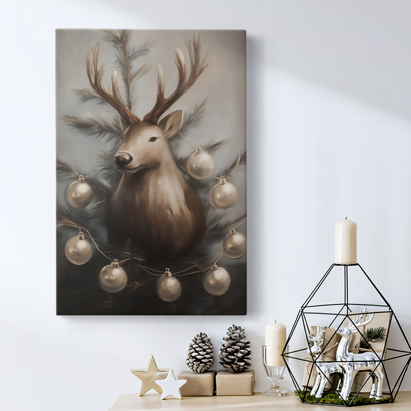 Art des Fêtes de Noël - Toile tendue avec châssis - Série 2-CL, H 27 po x l 18 po