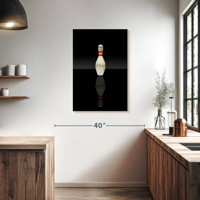 Old Bowling Pin Reflection, 36" H x 24" W