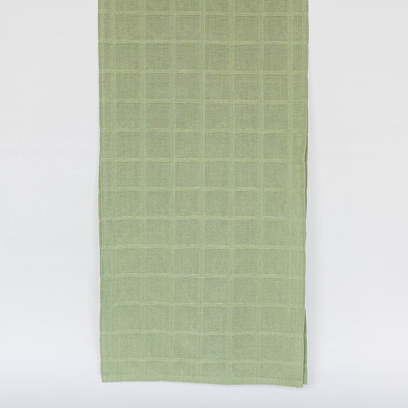 Checkered Pattern Table Runner, Checkered, Green