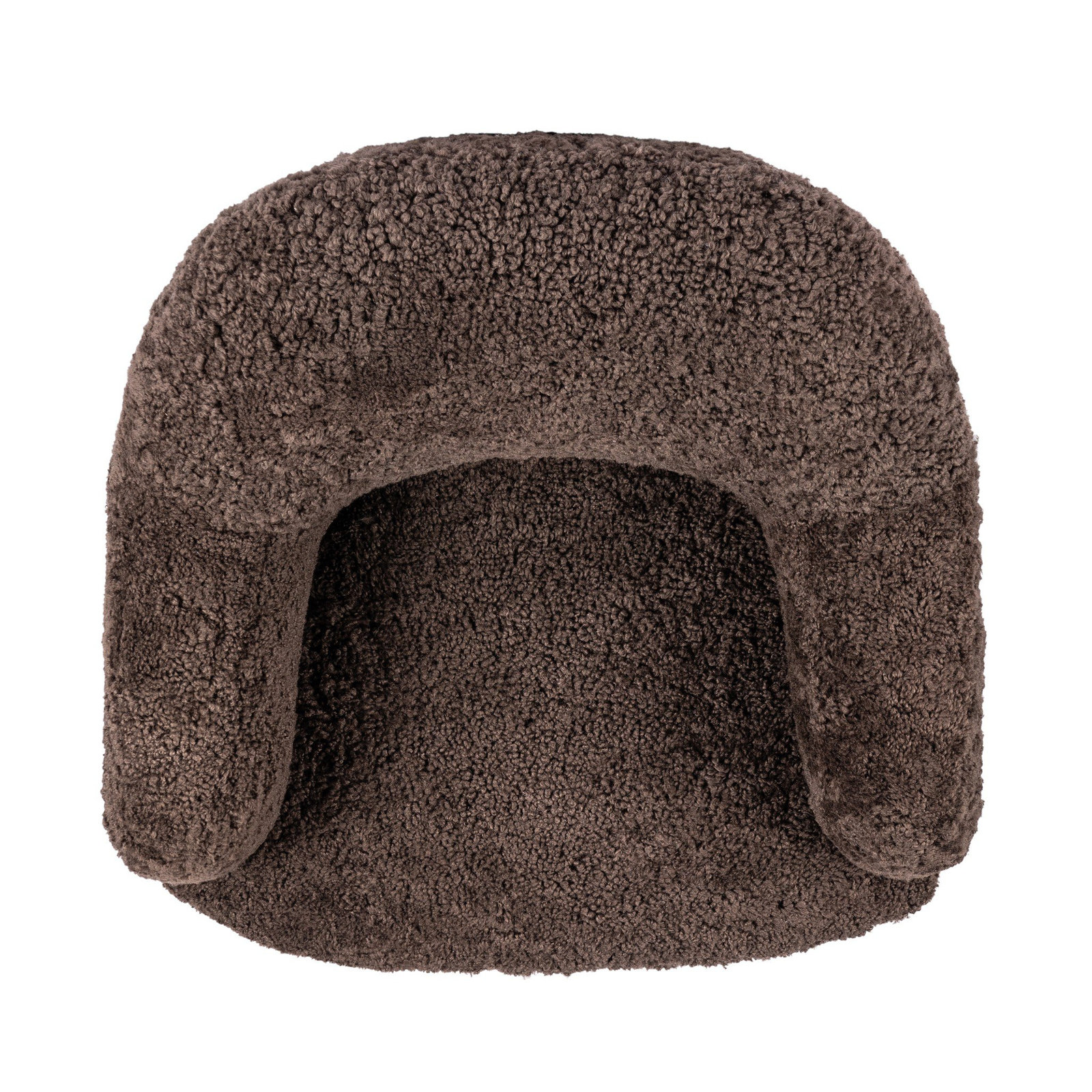 Alaska Swivel Barrel Chair, Cocoa Shearling