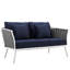 Ensemble de canapé modulaire en aluminium 2 pièces Stance par Havenside Home-713492509