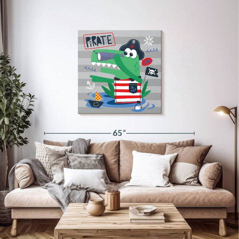 Ashelle Crocodile Pirate, 36" H x 36" W