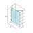 Legend Series 38" x 69" Hinged Framed Shower Door-17916109-17916106