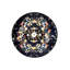 Tapis rond rond à motifs floraux lavables à la machine-63755376