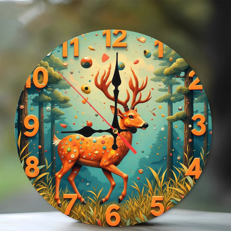 Horloge forêt de cerf