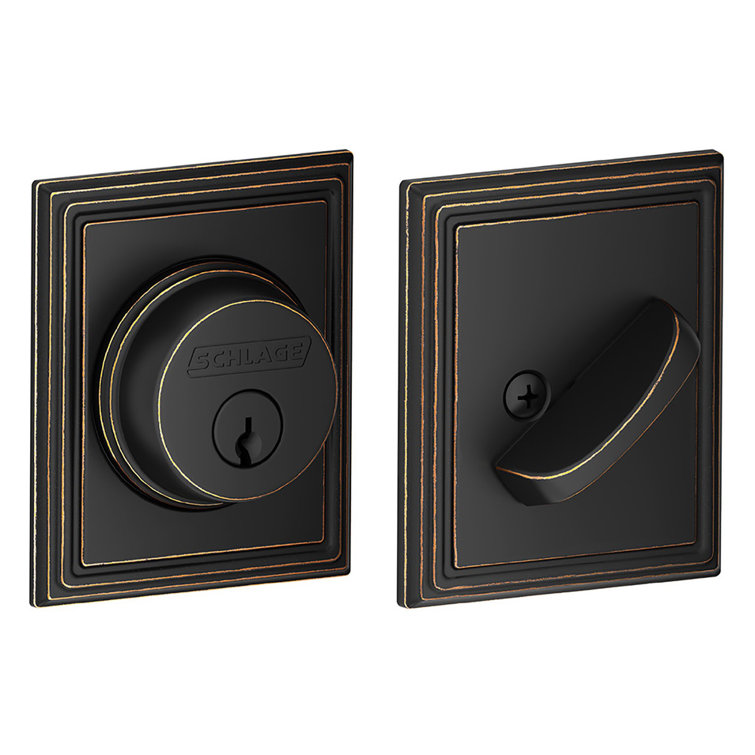 Single Cylinder Deadbolt with Addison Trim
