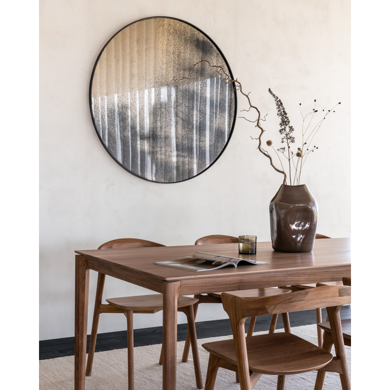 Aged Mirrors Round Wall Mirror, Bronze