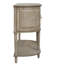 Armoire décorative pour la maison, 4 portes, tablettes intérieures réglables, placage en bois massif, portes l 47,5 po x P 17 po avec surface en placage