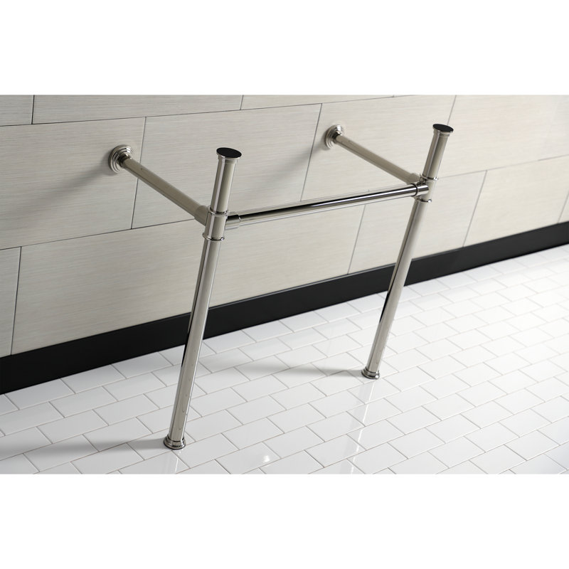 Kingston Brass Fauceture Stainless Steel Console Sink Legs, Polished Nickel