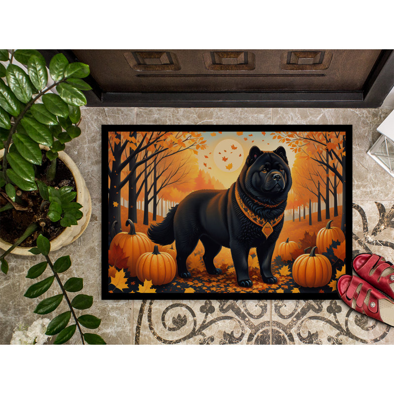 Tapis d'intérieur ou d'extérieur Black Chow Chow, L 24 po x L 36 po