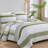 3-Piece Bohemian Stripe Quilt Set Lightweight Microfiber All Season-122938682-122938666