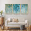 Abstrait, ensemble de 3 impressions sur toile tendues-86896342-86896344